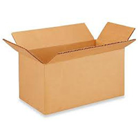 Boîte en carton ondul&eacute;, 8" lo x 4" la x 4" h, ondulations C Oxford Builders Supplies Inc