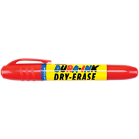 Dura-Ink&reg; Dry Erase Ink Markers, Red, Bullet Tip Oxford Builders Supplies Inc
