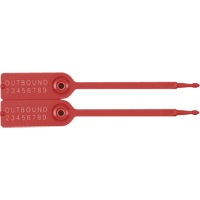 Gemini&reg; Tote Seals, 7-1/4", Plastic, Pull-Through Oxford Builders Supplies Inc