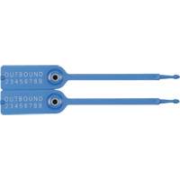 Gemini&reg; Tote Seals, 7-1/4", Plastic, Pull-Through Oxford Builders Supplies Inc