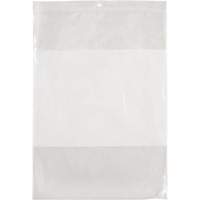 White Block Poly Bags, Reclosable, 12" x 9", 2 mils Oxford Builders Supplies Inc