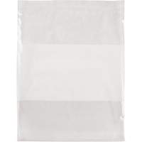 White Block Poly Bags, Reclosable, 15" x 12", 2 mils Oxford Builders Supplies Inc