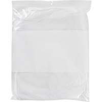 White Block Poly Bags, Reclosable, 15" x 12", 2 mils Oxford Builders Supplies Inc