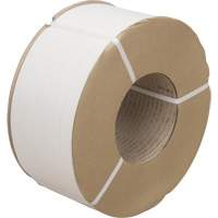 Feuillard, Polypropyl&egrave;ne, 3/8" la x 12900' lo, Blanc, Calibre Machine Oxford Builders Supplies Inc