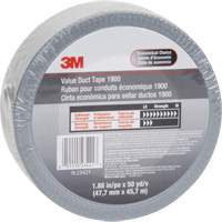 1900 Value Duct Tape, 5.8 mils, Silver, 48 mm (2") x 5.7 m (18.7') Oxford Builders Supplies Inc