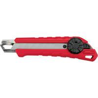 Couteau &agrave; lame cassable, 18 mm, Carbure, Prise en Caoutchouc/Polypropyl&egrave;ne Oxford Builders Supplies Inc