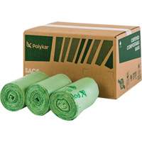 Sacs certifi&eacute;s compostables, R&eacute;gulier, 60" lo x 48" la, Transparent, Capacit&eacute; de 245 L (65 gal.) Oxford Builders Supplies Inc