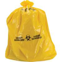 Waste Bags, Bio-Hazard, 60" L x 36" W, 6 mils Oxford Builders Supplies Inc