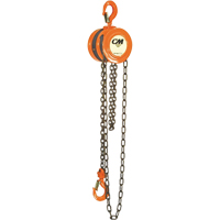 Chain Hoist, 10' Lift, 1000 lbs. (0.5 tons) Capacity, Steel Chain Oxford Builders Supplies Inc