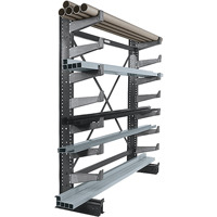 Single-sided Cantilever Brace Set - Starter, Single Sided, 14" Arm, 36" W x 84" H, 1000 lbs. Capacity Oxford Builders Supplies Inc