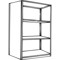 Interlok Shelving Unit, Steel, Boltless, 800 lbs. Capacity, 36" W x 76" H x 24" D Oxford Builders Supplies Inc