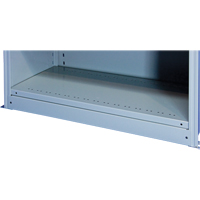 Plaque de base/façade pour rangement de bacs sur rayonnage enclenchable Interlok Oxford Builders Supplies Inc