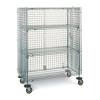 Wire Shelf Cart, Chrome Plated, 21-1/2" x 68-1/2" x 40", 500 lbs. Capacity Oxford Builders Supplies Inc