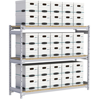 &eacute;tag&egrave;re-classeur de grande largeur, Acier, 3 Tablettes, 72" la x 18" p x 60" h Oxford Builders Supplies Inc