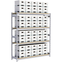 &eacute;tag&egrave;re-classeur de grande largeur, Acier, 4 Tablettes, 72" la x 18" p x 84" h Oxford Builders Supplies Inc
