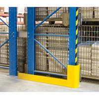 Protecteurs d'all&eacute;es de rayonnages, 3" la x 56" lo x 16" h, Jaune s&eacute;curit&eacute; OSHA Oxford Builders Supplies Inc