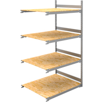 Wide Span Record Storage Shelving, Steel, 4 Shelves, 42" W x 32" D x 84" H, Add-On Kit Oxford Builders Supplies Inc