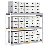 &eacute;tag&egrave;re-classeur de grande largeur, Acier, 3 Tablettes, 72" la x 18" p x 60" h, Ensemble Ajout Oxford Builders Supplies Inc