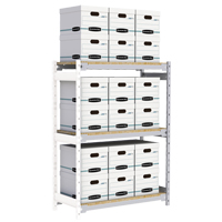 &eacute;tag&egrave;re-classeur de grande largeur, Acier, 3 Tablettes, 42" la x 18" p x 60" h, Ensemble Ajout Oxford Builders Supplies Inc