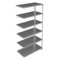 Shelving Unit, Galvanized Steel, Slotted Angle, 400 lbs. Capacity, 36" W x 72" H x 18" D Oxford Builders Supplies Inc