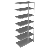 Shelving Unit, Galvanized Steel, Slotted Angle, 400 lbs. Capacity, 36" W x 84" H x 18" D Oxford Builders Supplies Inc