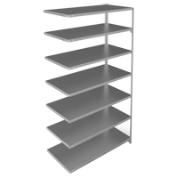 &eacute;l&eacute;ment de rayonnage, Acier galvanis&eacute;, Montant &agrave; fente, Capacit&eacute; 275 lb, 48" la x 84" h x 24" p Oxford Builders Supplies Inc