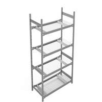 Wide Span Storage Shelving, Steel, Boltless, 1340 lbs. Capacity, 42" W x 84" H x 18" D Oxford Builders Supplies Inc