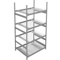 &eacute;tag&egrave;re de grande largeur, Sans boulons, Capacit&eacute; 1340 lb, 42" la x 84" h x 32" p Oxford Builders Supplies Inc