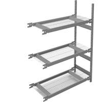 Wide Span Storage Shelving, Steel, Boltless, 1340 lbs. Capacity, 42" W x 60" H x 18" D Oxford Builders Supplies Inc