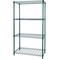 Dry Rack Shelving, 4 Tiers, 36" W x 63" H x 18" D Oxford Builders Supplies Inc