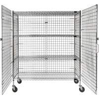 Security Cart, Chrome Plated, 60" x 69" x 24", 500 lbs. Capacity Oxford Builders Supplies Inc