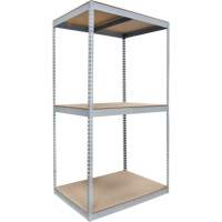 Heavy-Duty Shelving, Steel, Boltless, 750 lbs. Capacity, 72" W x 84" H x 24" D Oxford Builders Supplies Inc
