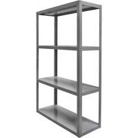 Heavy-Duty Shelving, Steel, Bolted, 3000 lbs. Capacity, 36" W x 72" H x 24" D Oxford Builders Supplies Inc
