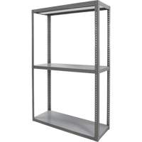 Heavy-Duty Shelving, Steel, Bolted, 3000 lbs. Capacity, 36" W x 72" H x 24" D Oxford Builders Supplies Inc