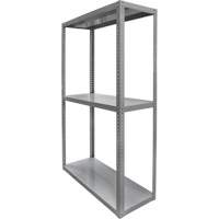 Heavy-Duty Shelving, Steel, Bolted, 3000 lbs. Capacity, 36" W x 72" H x 24" D Oxford Builders Supplies Inc