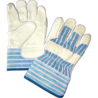 Lined Gloves, One Size, Grain Cowhide Palm, Cotton Fleece Inner Lining Oxford Builders Supplies Inc