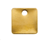 &eacute;tiquettes vierges, Laiton, 1,25" dia. Oxford Builders Supplies Inc