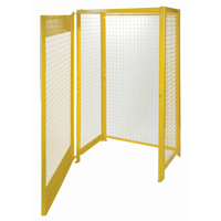 Gas Cylinder Cabinets, 10 Cylinder Capacity, 44" W x 30" D x 74" H, Yellow Oxford Builders Supplies Inc
