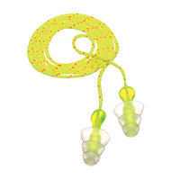 E-A-R Tri-Flange Reusable Earplugs, Corded, Bulk - Polybag, 26 dB NRR, One-Size Oxford Builders Supplies Inc