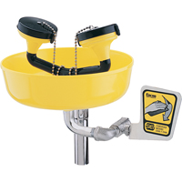 Poste de douche oculaire, Installation Support pour tuyau d'approvisionnement, Bol Plastique Oxford Builders Supplies Inc