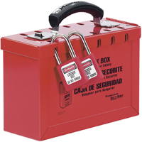 Latch Tight Portable Group Lock Box, Red Oxford Builders Supplies Inc