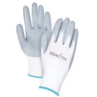 Gants l&eacute;gers enduits et respirants, 10/T-Grand, R&ecirc;vetement Mousse de nitrile, Calibre 13, Enveloppe en Polyester Oxford Builders Supplies Inc