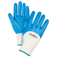 Gants enduits et tricot&eacute;s sans coutures de poids moyen, 8/Moyen, R&ecirc;vetement Nitrile, Calibre 13, Enveloppe en Coton Oxford Builders Supplies Inc