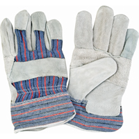 Gants d'ajusteur &agrave; paume renforc&eacute;e d'usage standard, T-Grand, Paume en Cuir de vache refendu, Doublure en Coton Oxford Builders Supplies Inc