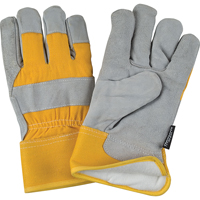 Gants d'ajusteur doubl&eacute;s pour l'hiver &agrave; chaleur sup&eacute;rieure, Moyen, Paume en Cuir de vache refendu, Doublure en Thinsulate Oxford Builders Supplies Inc