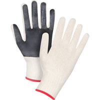 Gants en tricot &agrave; paume enduite, Poly/coton, Un c&ocirc;t&eacute;, Calibre 7, Petit Oxford Builders Supplies Inc