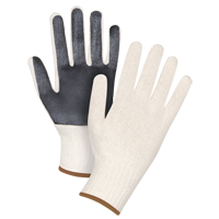 Gants en tricot &agrave; paume enduite, Poly/coton, Un c&ocirc;t&eacute;, Calibre 7, Grand Oxford Builders Supplies Inc