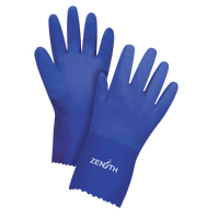 Ultra Flexible Gloves, Size X-Large/10, 12" L, PVC, Interlock Inner Lining, 45-mil Oxford Builders Supplies Inc
