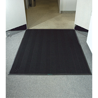 Waterhog&reg; Eco Elite Matting, Wiper/Scraper, 4' x 6' x 3/8", Black Smoke Oxford Builders Supplies Inc