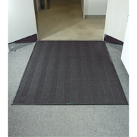 Waterhog&reg; Eco Elite Matting, Wiper/Scraper, 3' x 5' x 3/8", Grey Ash Oxford Builders Supplies Inc